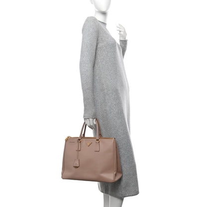 Prada Saffiano Large Galleria Double Zip Tote Cipria 2 of 19