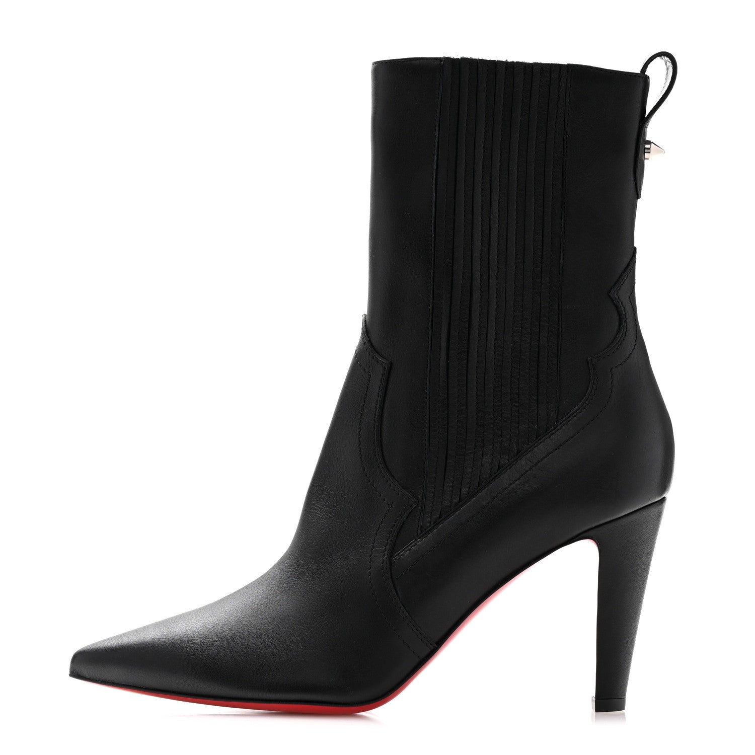 Christian Louboutin Calfskin Santigag 85 Ankle Boots 40 Black 1 of 9