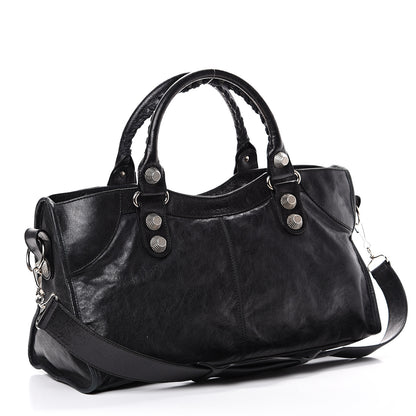 Balenciaga Agneau Giant 21 Silver Hardware Part Time Black 2 of 12