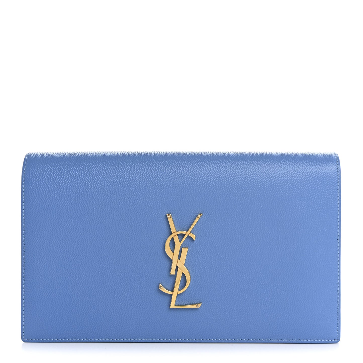 Grain De Poudre Classic Kate Monogram Clutch Blue Clair