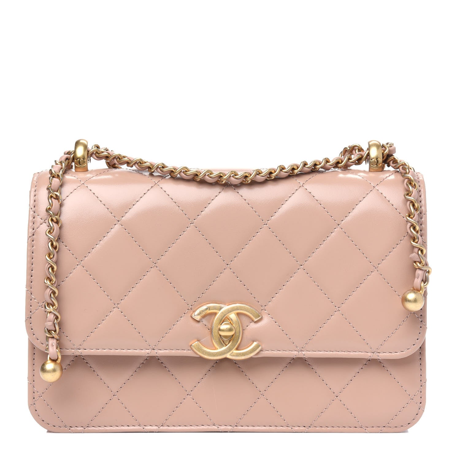 Chanel Calfskin Quilted Perfect Fit Flap Beige 1 of 4
