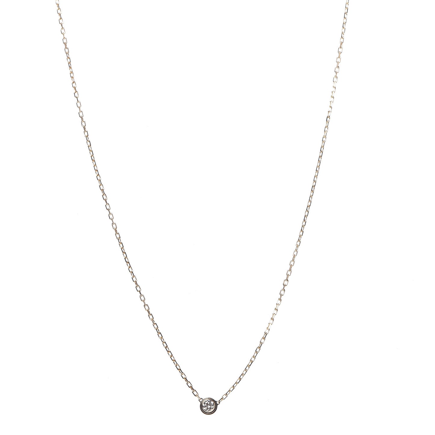 18K Yellow Gold Diamond SM D'Amour Pendant Necklace