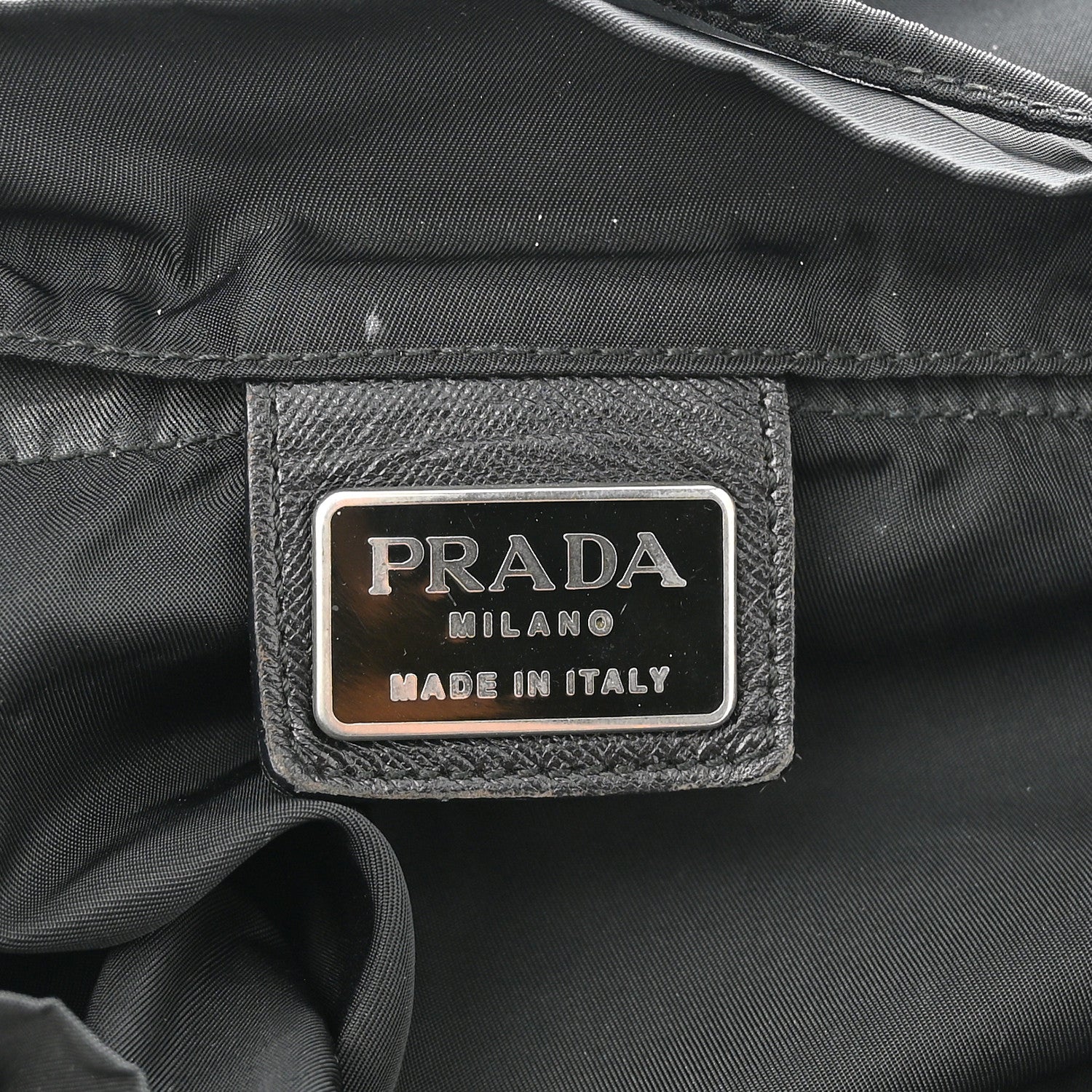 Prada Tessuto Nylon Saffiano Small Backpack Black 6 of 15