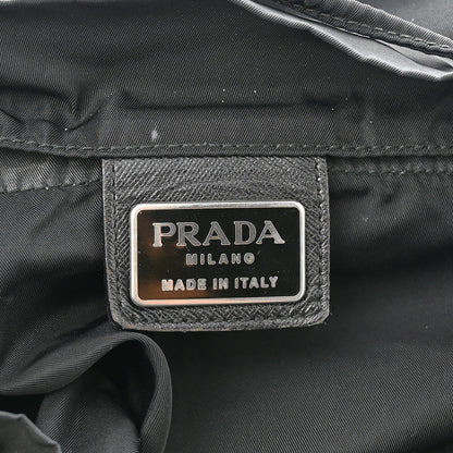 Prada Tessuto Nylon Saffiano Small Backpack Black 6 of 15