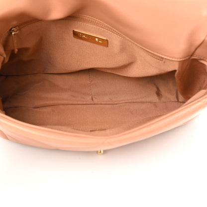 Chanel Lambskin Quilted Large Chanel 19 Flap Brown 4 of 10