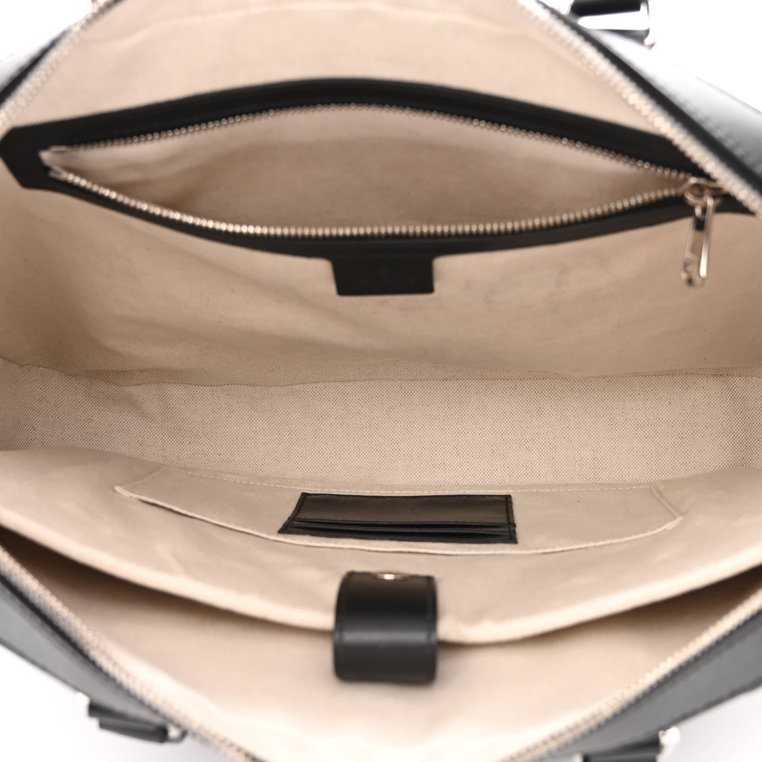 Gucci Calfskin GG Tennis Embossed Briefcase Black 5 of 13