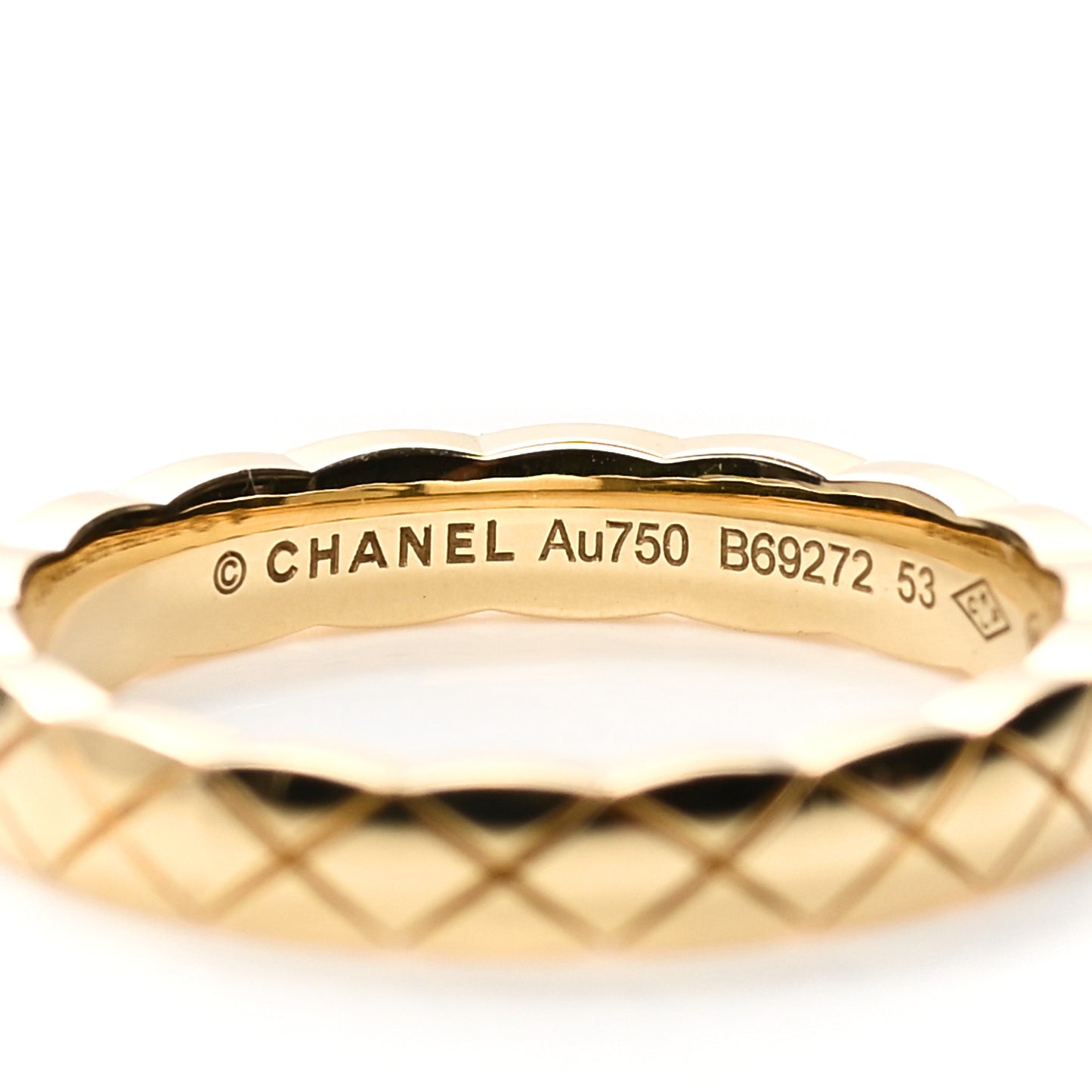 18K Yellow Gold Mini Coco Crush Ring 53 6.25