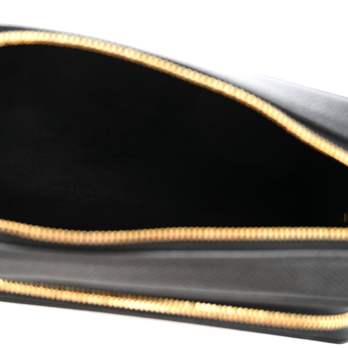 Christian Dior Grained Calfskin Caro Double Pouch Black 6 of 9