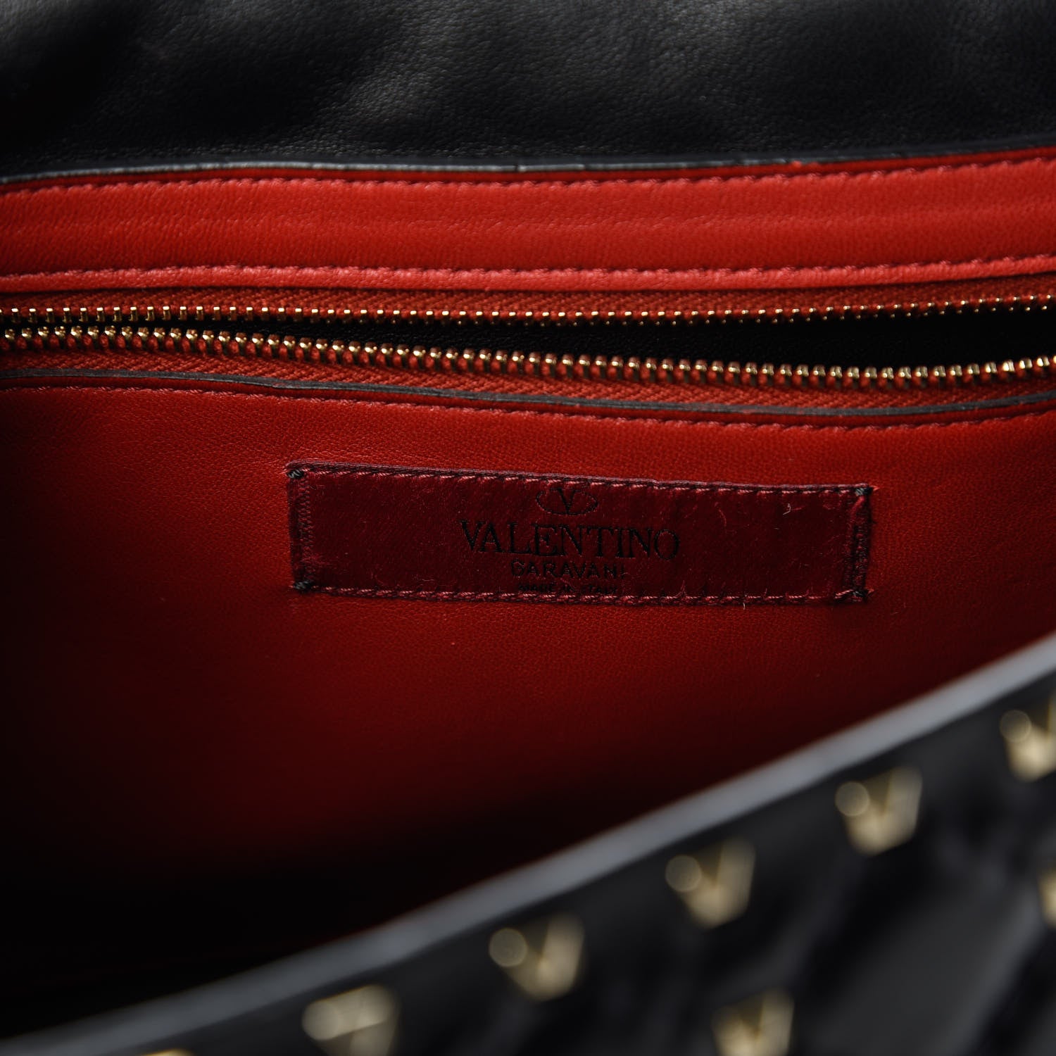 Valentino Garavani Lambskin Large Rockstud Spike Shoulder Bag Black 8 of 10