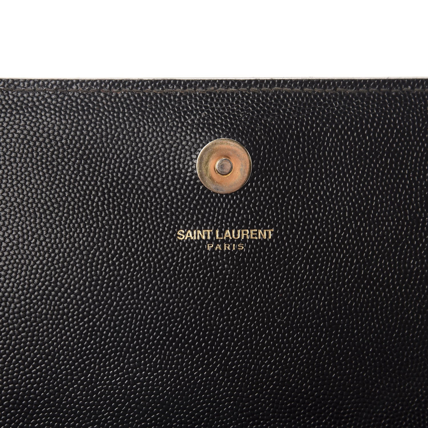 Saint Laurent Grain De Poudre Monogram Cassandre Clutch Black 9 of 10