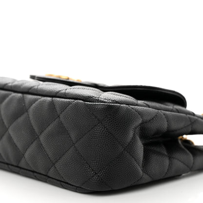 Chanel Caviar Quilted Small Wavy CC Hobo Black 11 of 12