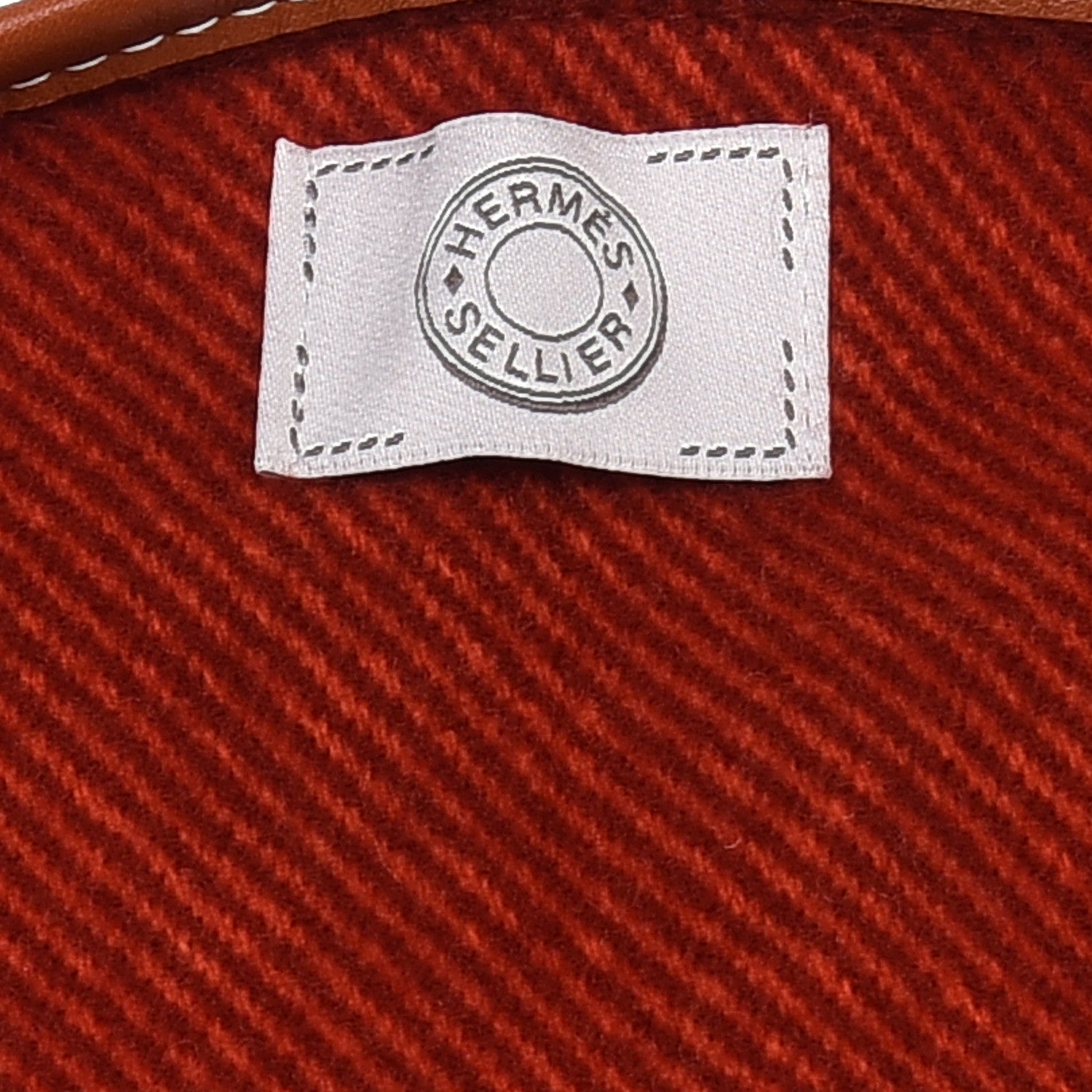 Hermes Merino Wool Cashmere Rocabar Poncho Rouge H 2 of 5