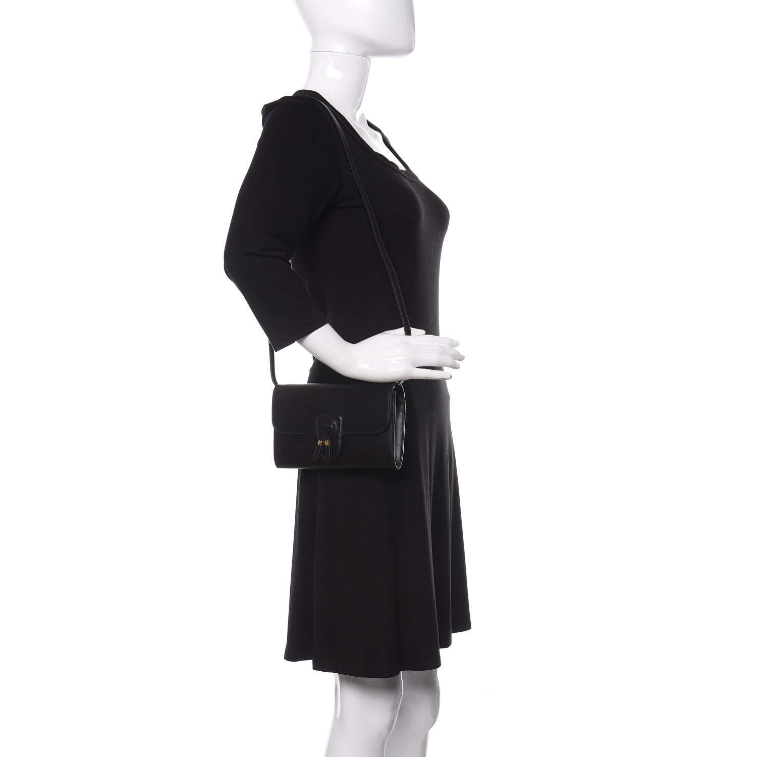 Celine Smooth Calfskin Tassel Belt Bag Black 2 of 9