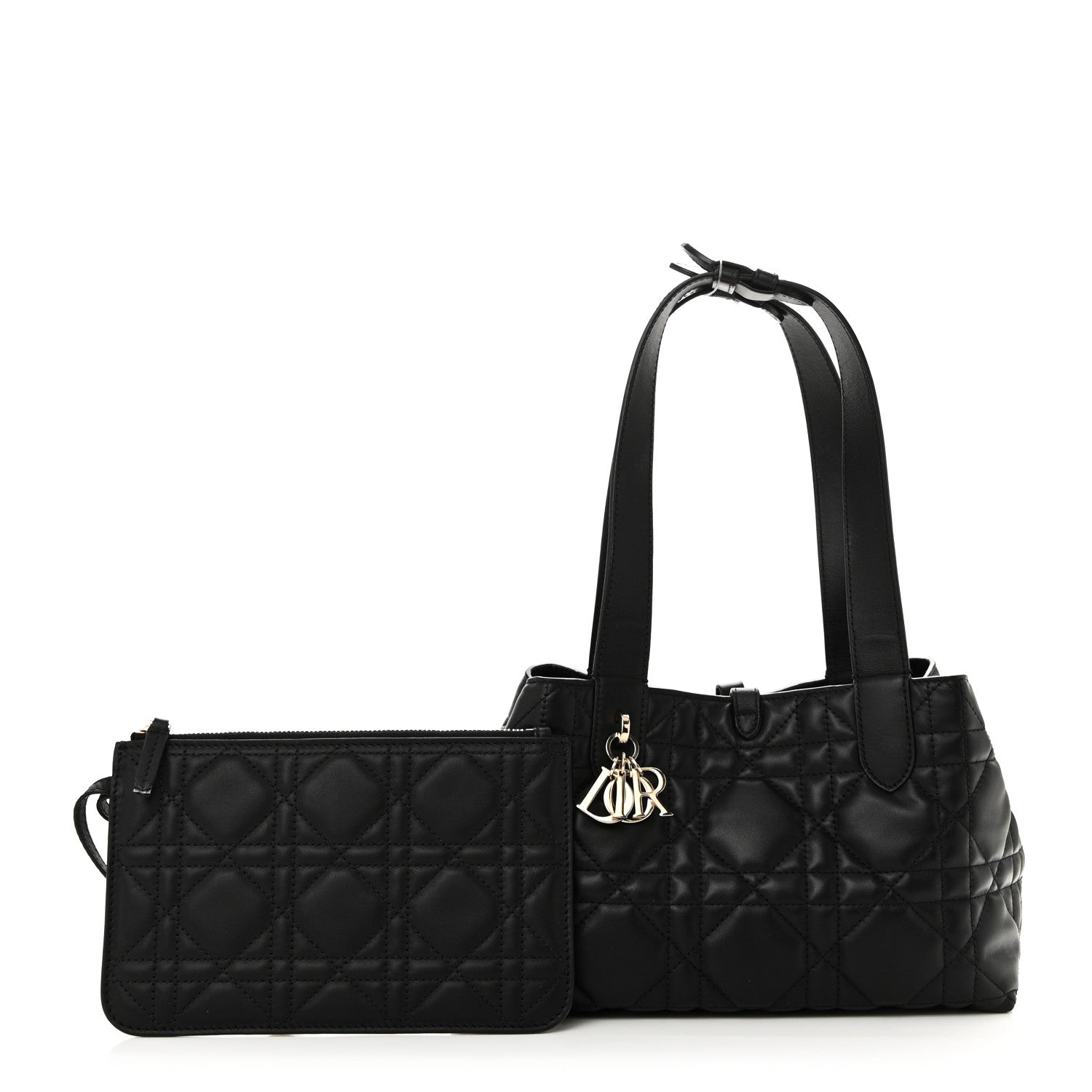 Christian Dior Calfskin Macrocannage Small Toujours Black 3 of 10