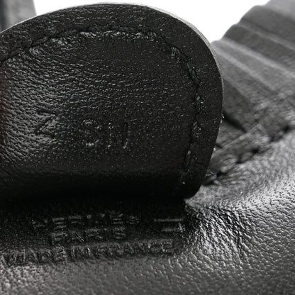 Hermes Milo Lambskin Matte Alligator Touch Grigri Rodeo Horse Bag Charm PM So Black 3 of 5