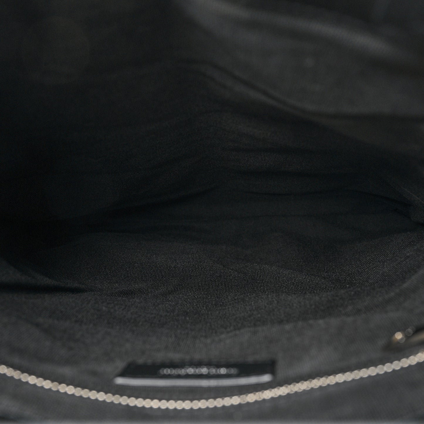 Nylon Puffer Tote Bag Black