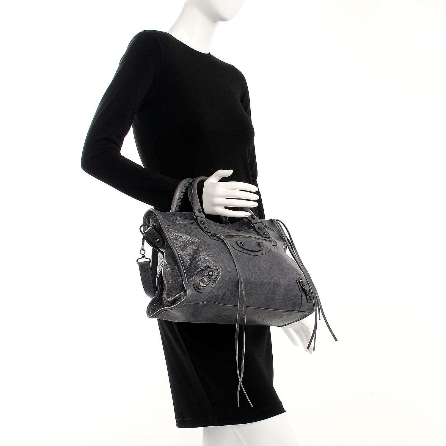 Balenciaga Agneau Classic Hardware City Anthracite 3 of 8
