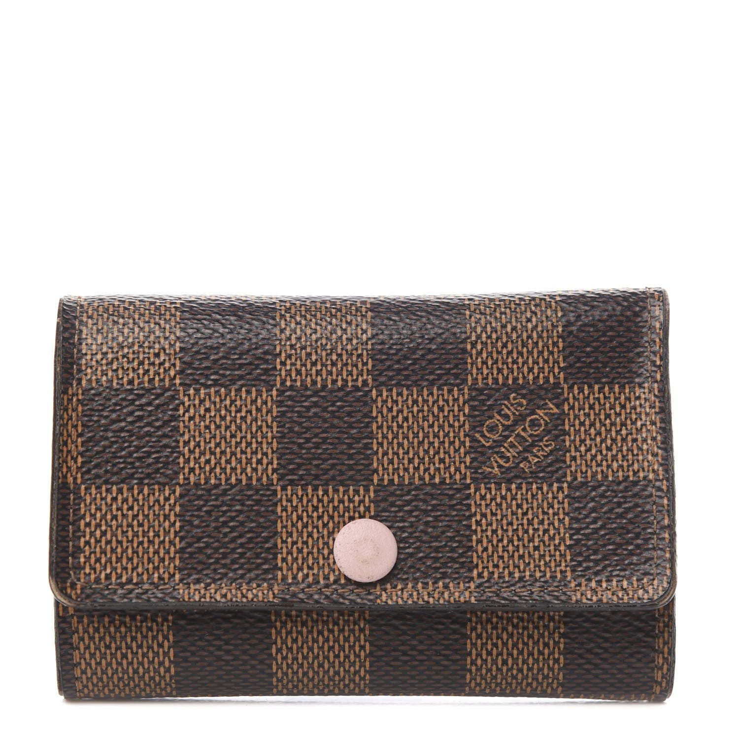 Louis Vuitton Damier Ebene Multicles 6 Key Holder Rose Ballerine 1 of 7