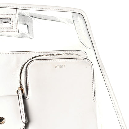 Fendi TPU Vitello Grace Pequin Pocket Medium Peekaboo Defender White 7 of 13