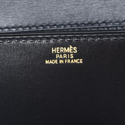Hermes Tadelakt Medor 23 Clutch Black 6 of 8