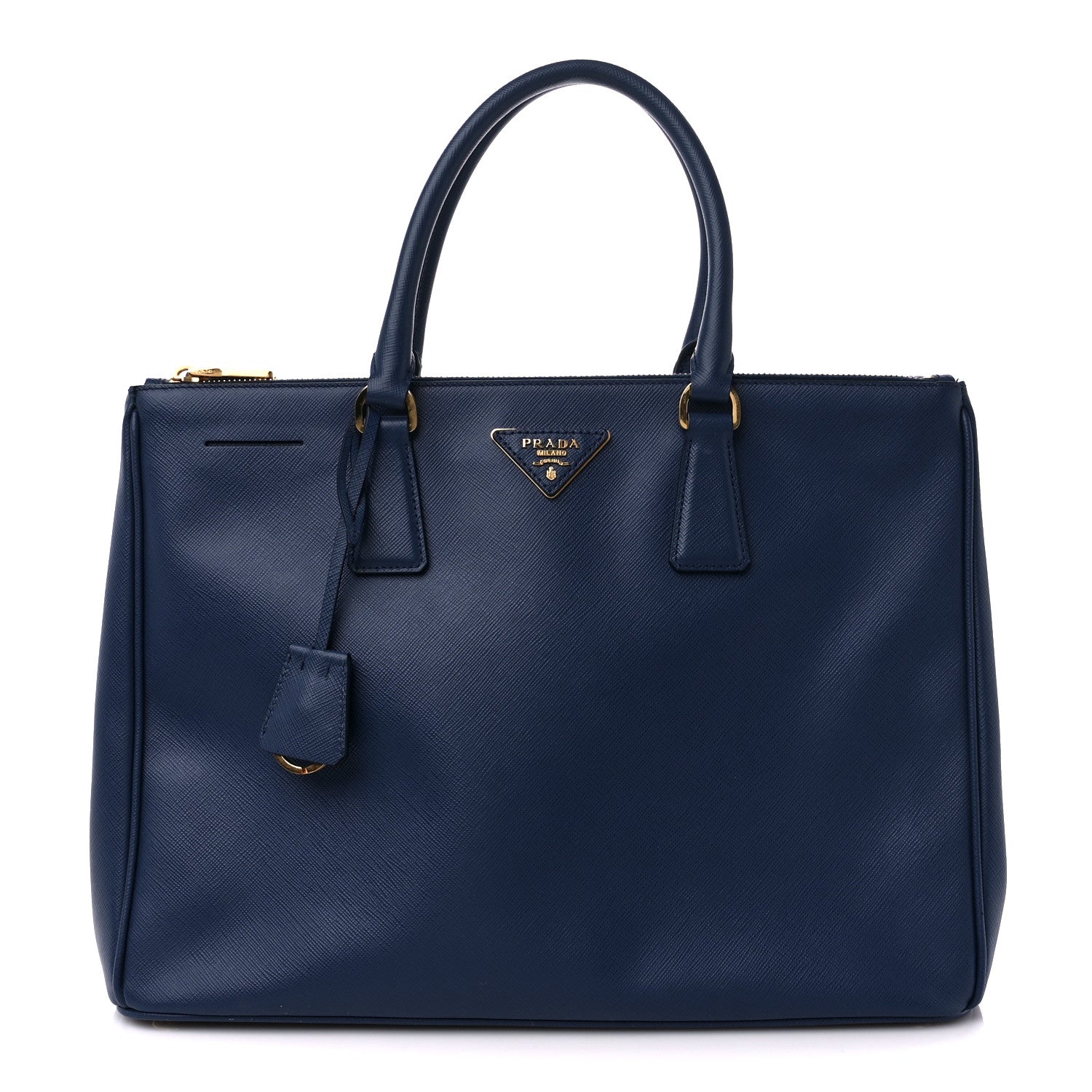 Prada Saffiano Lux Extra Large Galleria Double Zip Tote Bluette 1 of 13