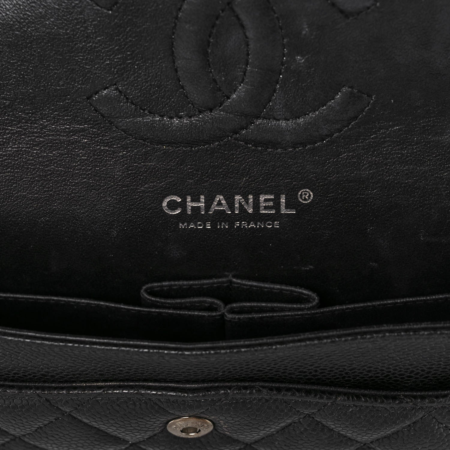 Chanel Caviar Quilted Medium Double Flap Black 5 of 10