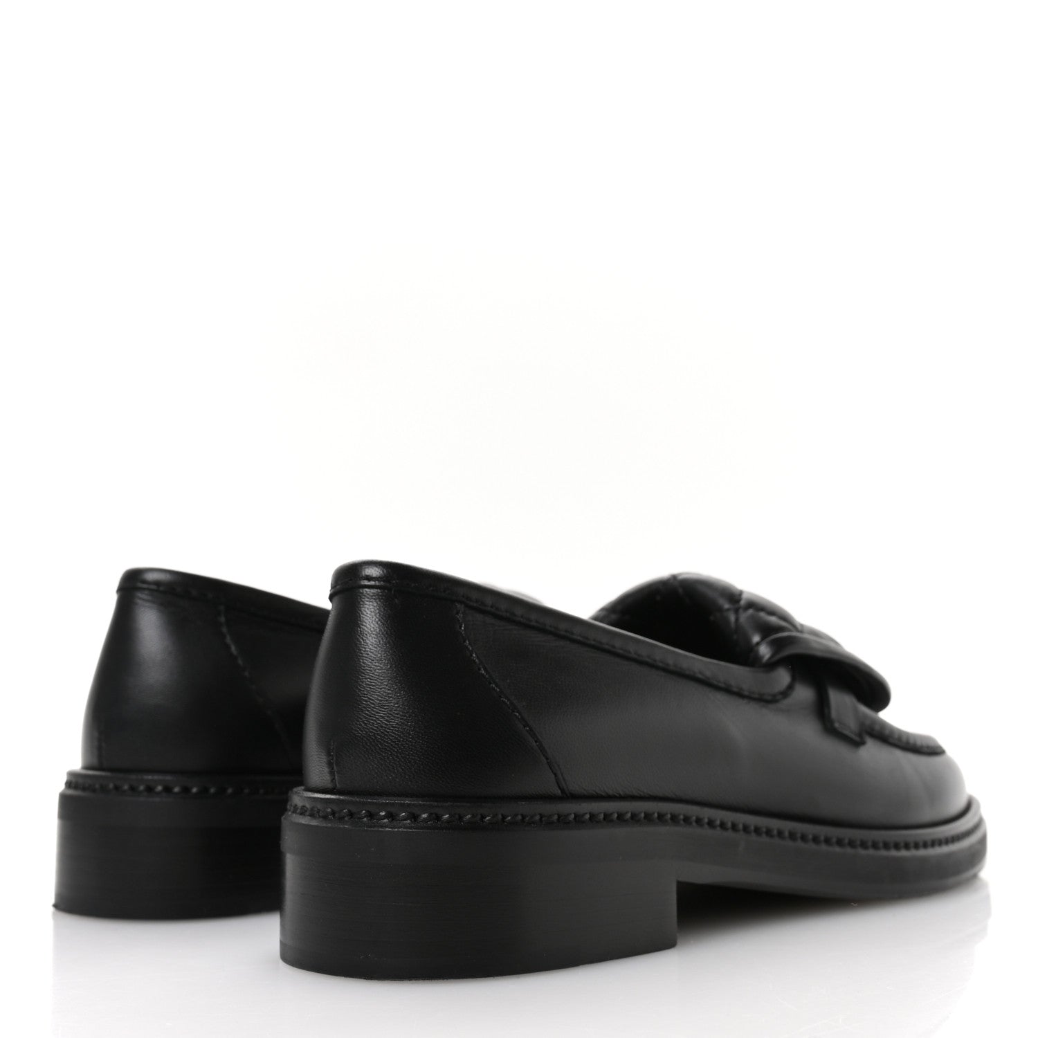Chanel Lambskin Quilted CC Turnlock Loafers 36 Black 5 of 8