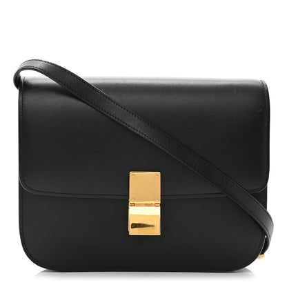 Celine Box Calfskin Medium Classic Box Flap Bag Black 1 of 13