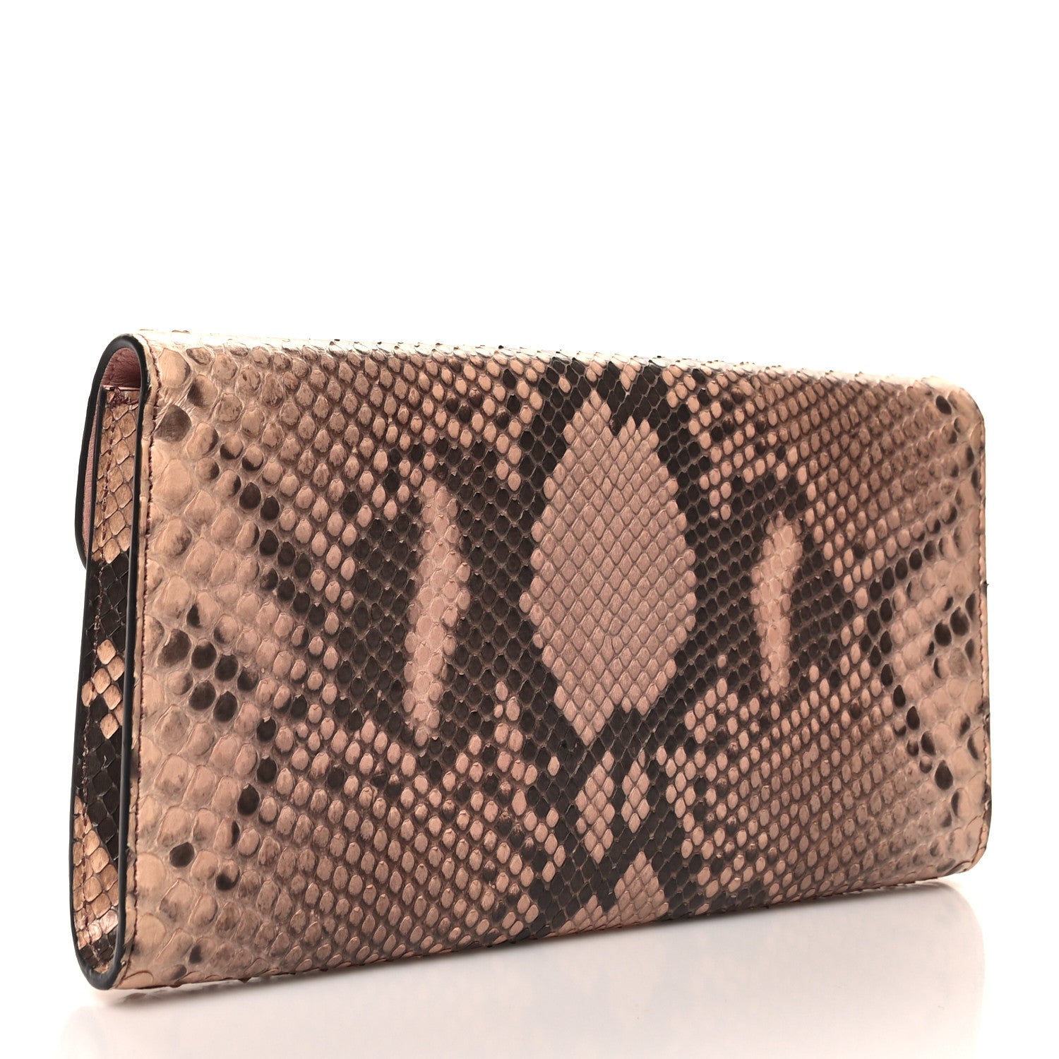 Gucci Snakeskin Pearly GG Marmont Clutch Taffy 3 of 12