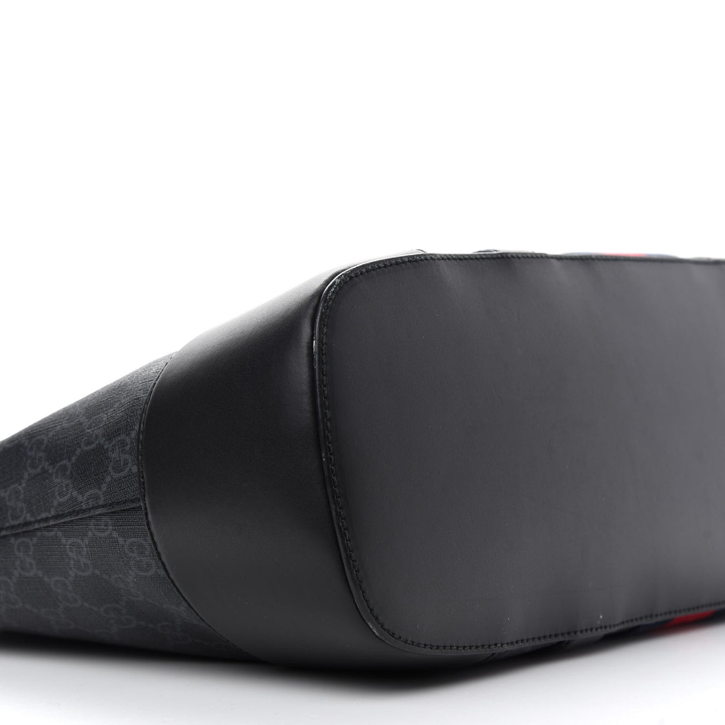 GG Supreme Monogram Web Tote Black Grey