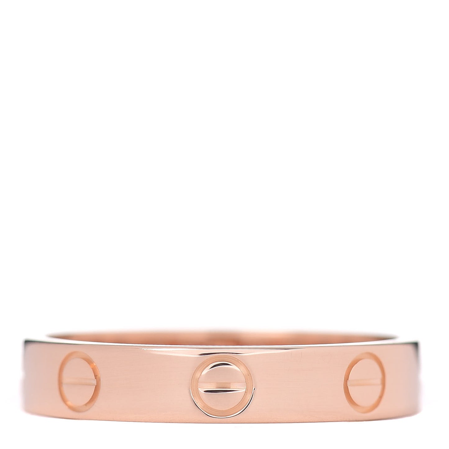 18K Pink Gold 3.5mm LOVE Wedding Band Ring 54 6.75
