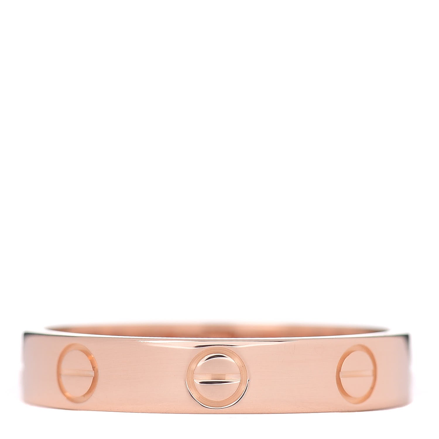 Cartier 18K Pink Gold 3.5mm LOVE Wedding Band Ring 54 6.75 1 of 4