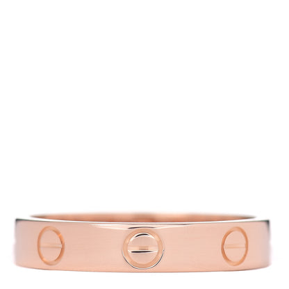 Cartier 18K Pink Gold 3.5mm LOVE Wedding Band Ring 54 6.75 1 of 4