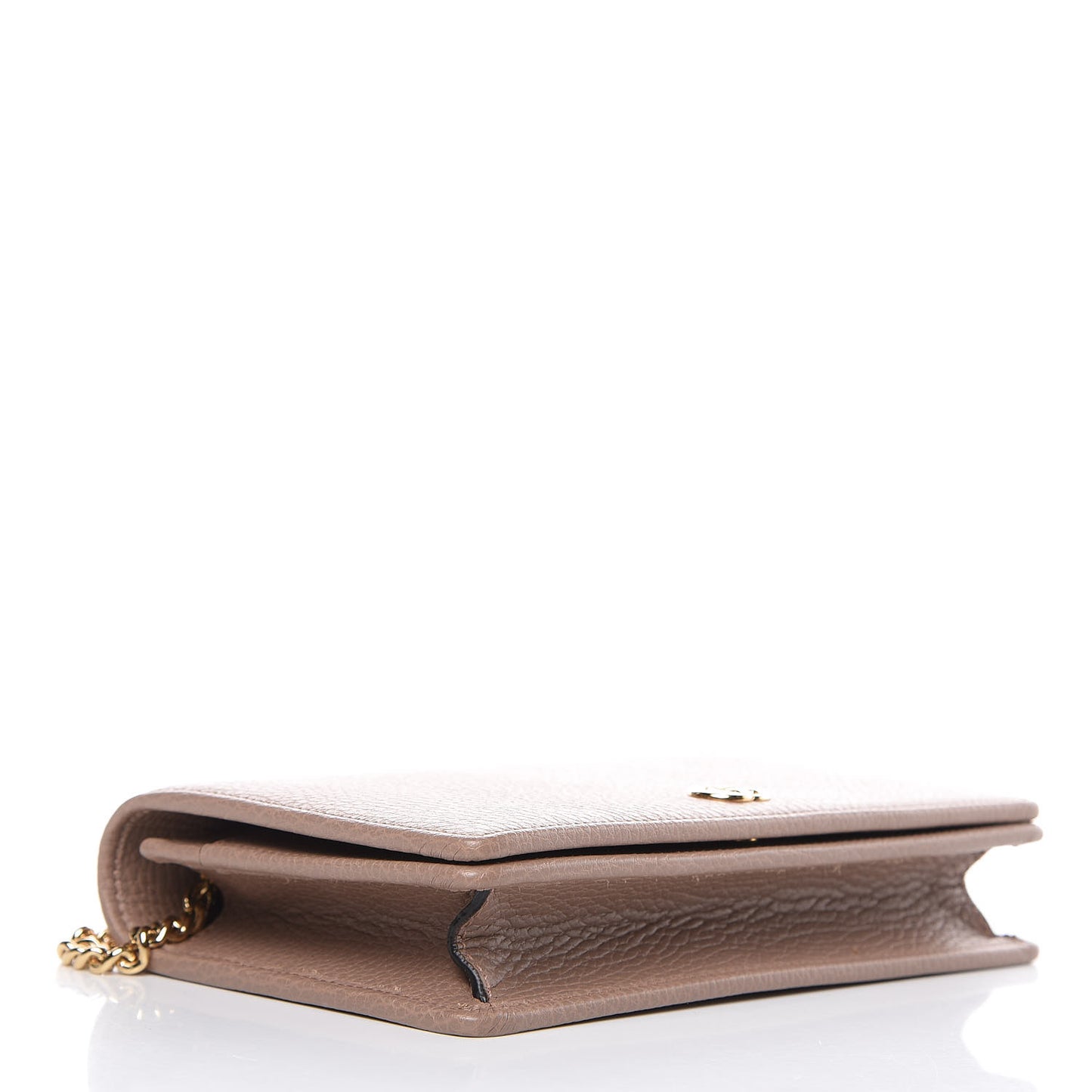 Calfskin Mini GG Marmont Chain Wallet Porcelain Rose
