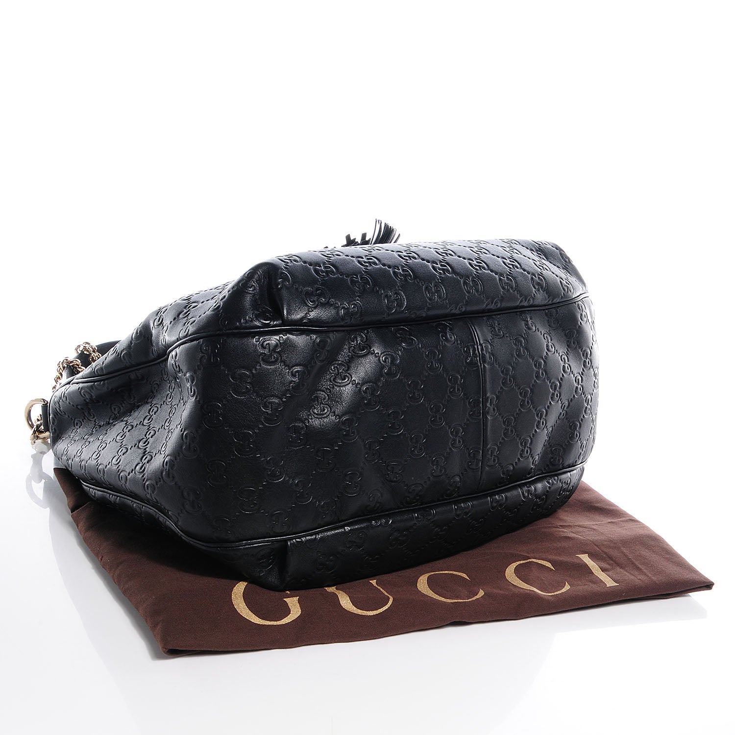 Gucci Guccissima Medium Emily Hobo Black 4 of 8