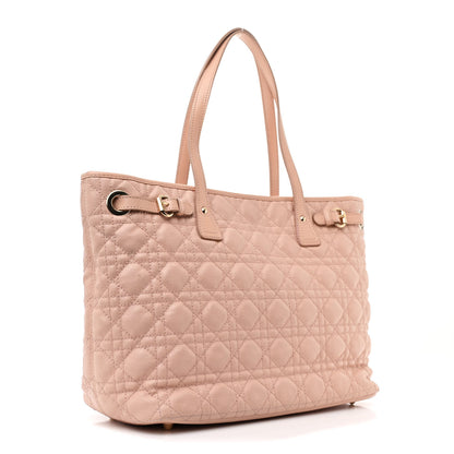 Christian Dior Coated Canvas Cannage Medium Panarea Tote Rosato 3 of 10