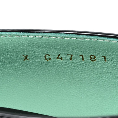 Chanel Crocodile Embossed Patent Calfskin Pumps 37 Green Black 9 of 9