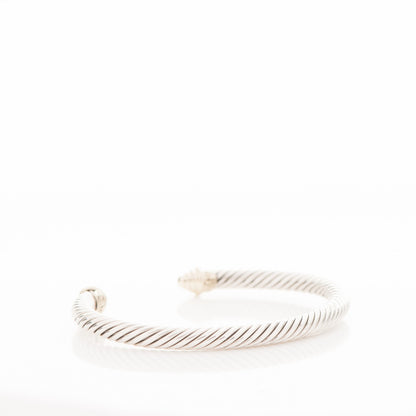 David Yurman Sterling Silver 14K Yellow Gold 5mm Cable Classics Bracelet 3 of 4