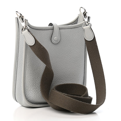Hermes Taurillon Clemence Amazone Evelyne TPM Gris Perle Etain 2 of 4