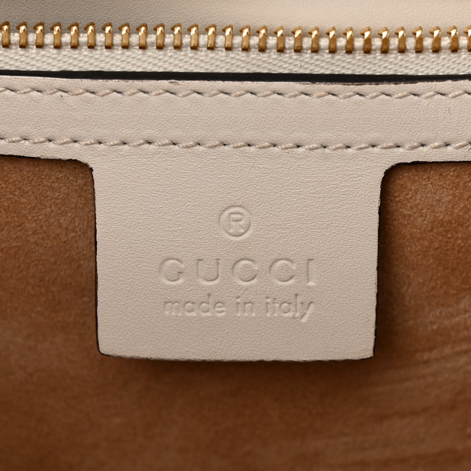 Gucci Calfskin Web Medium Sylvie Top Handle Bag White 6 of 12