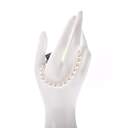 Mikimoto 18K White Gold Akoya Pearl 7mm Strand Bracelet 2 of 5
