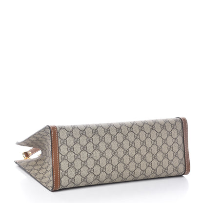 Gucci GG Supreme Monogram Medium Padlock Tote Beige Cuir 4 of 9