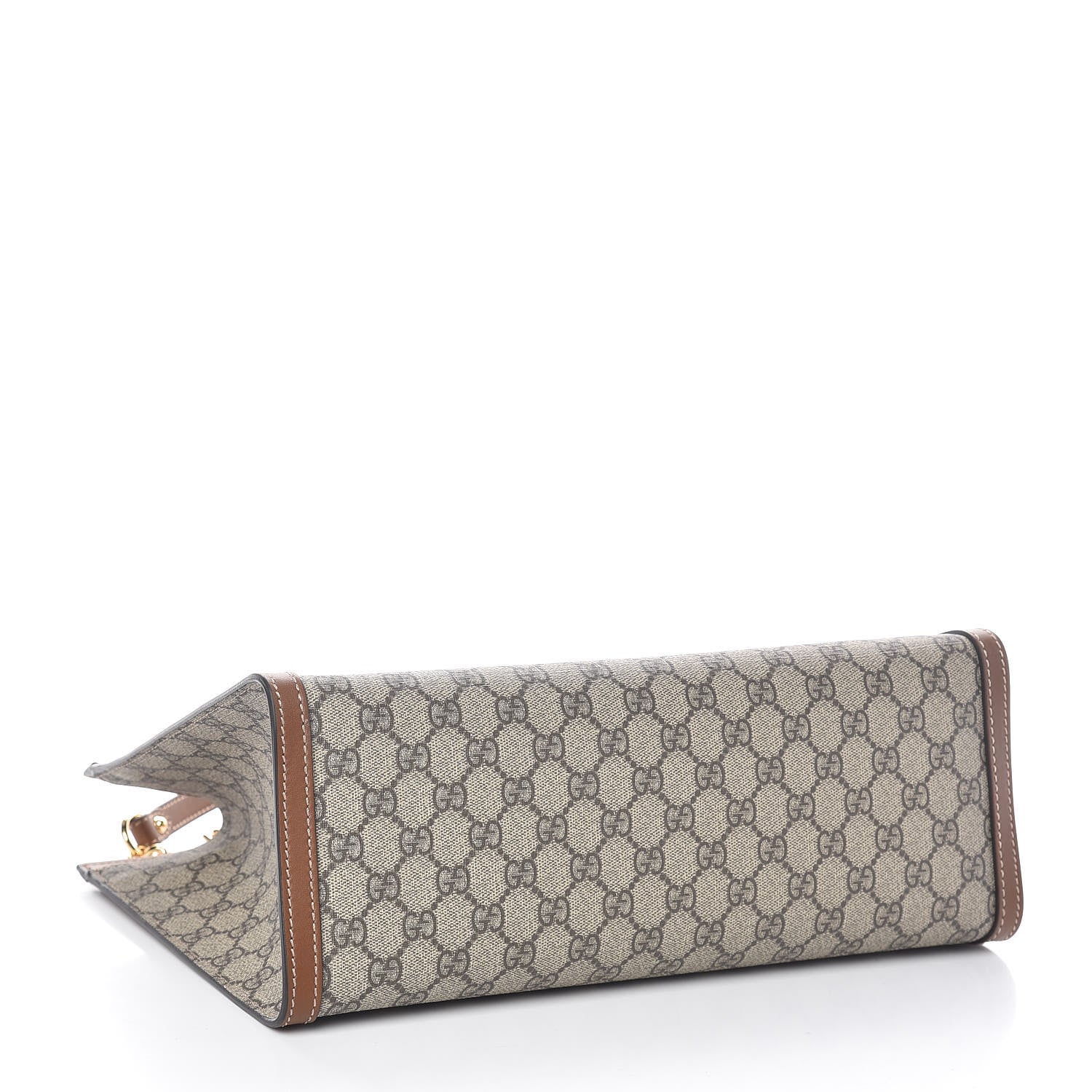 Gucci GG Supreme Monogram Medium Padlock Tote Beige Cuir 4 of 9