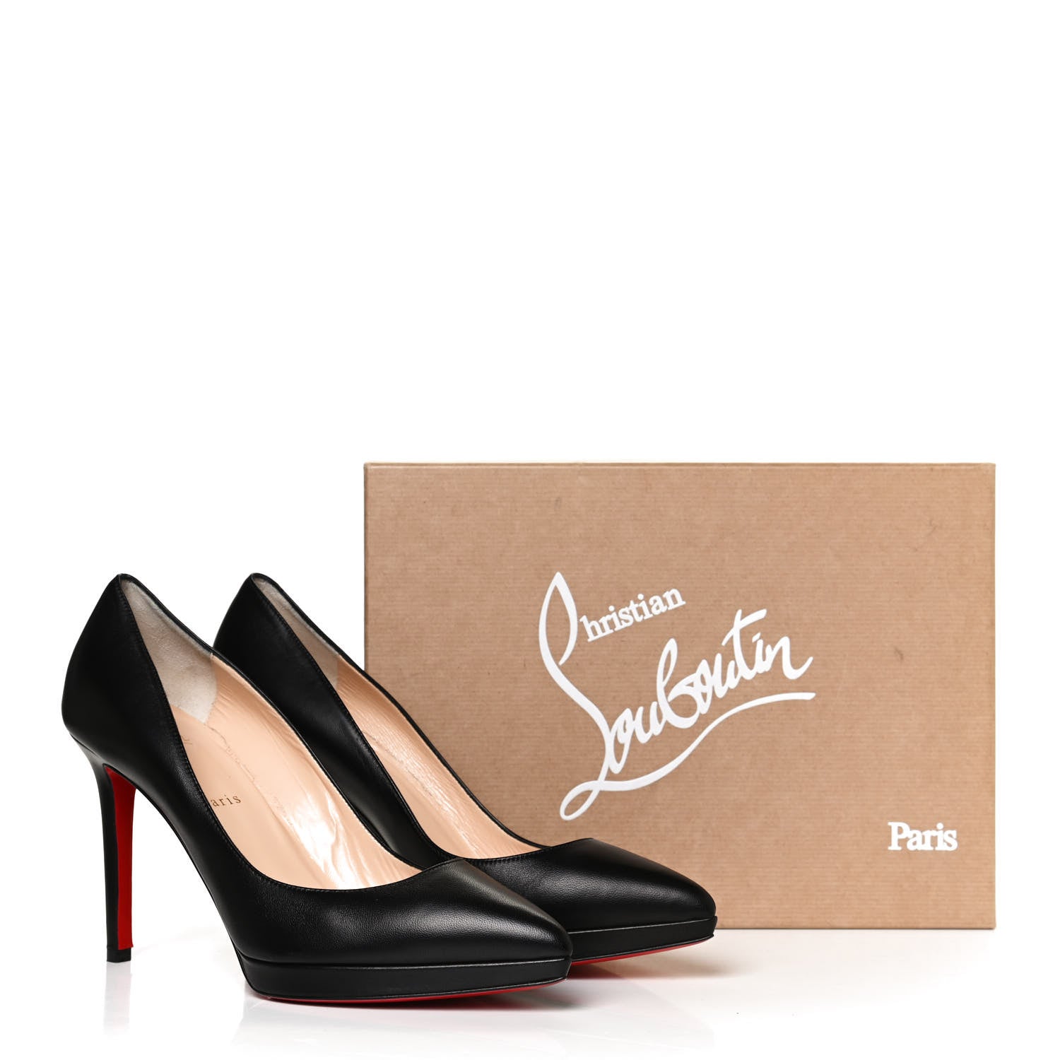 Christian Louboutin Shiny Nappa Pigalle Plato 100 Pumps 40.5 Black 10 of 10