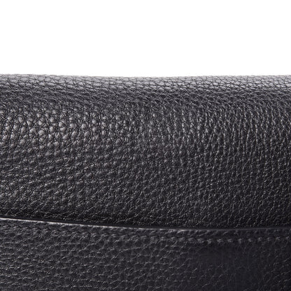 Prada Vitello Daino Double Buckle Messenger Bag Black 10 of 14