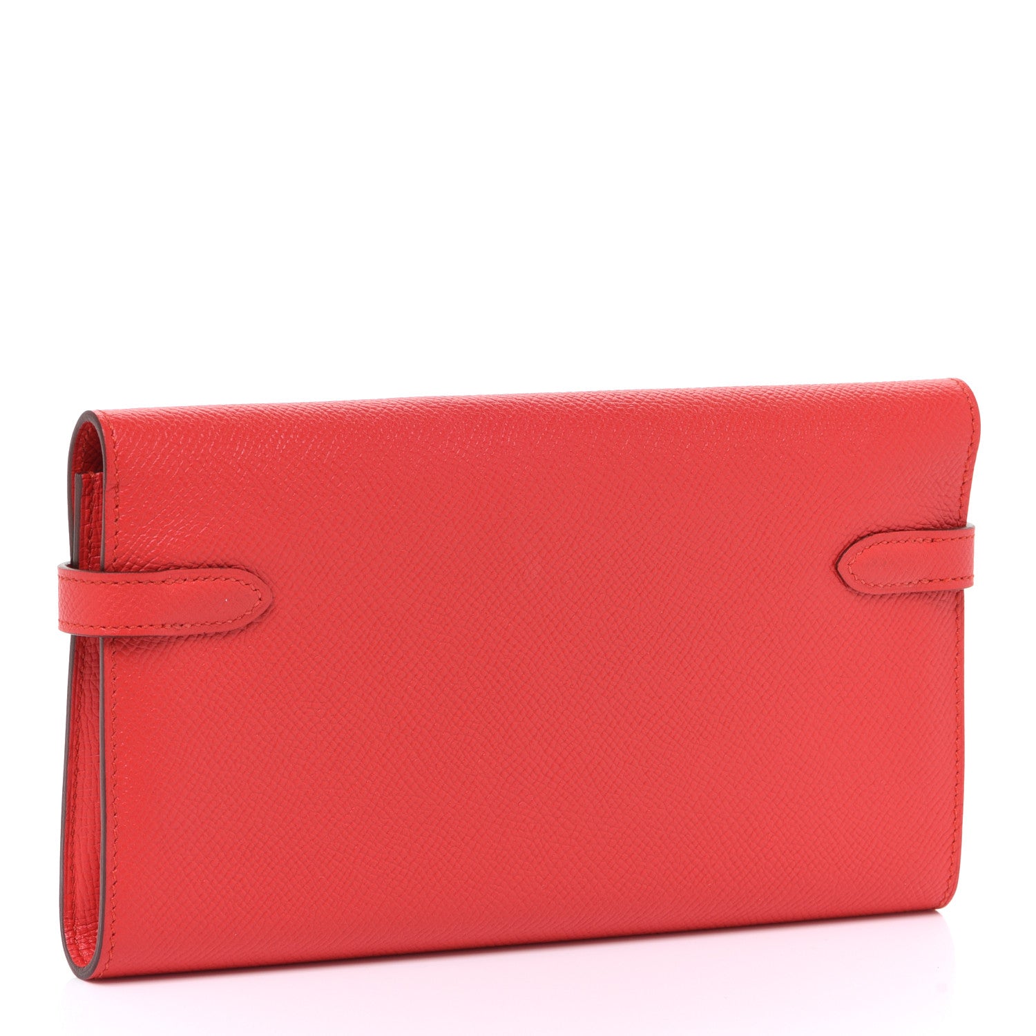 Hermes Epsom Kelly Longue Wallet Rouge Tomate 3 of 7