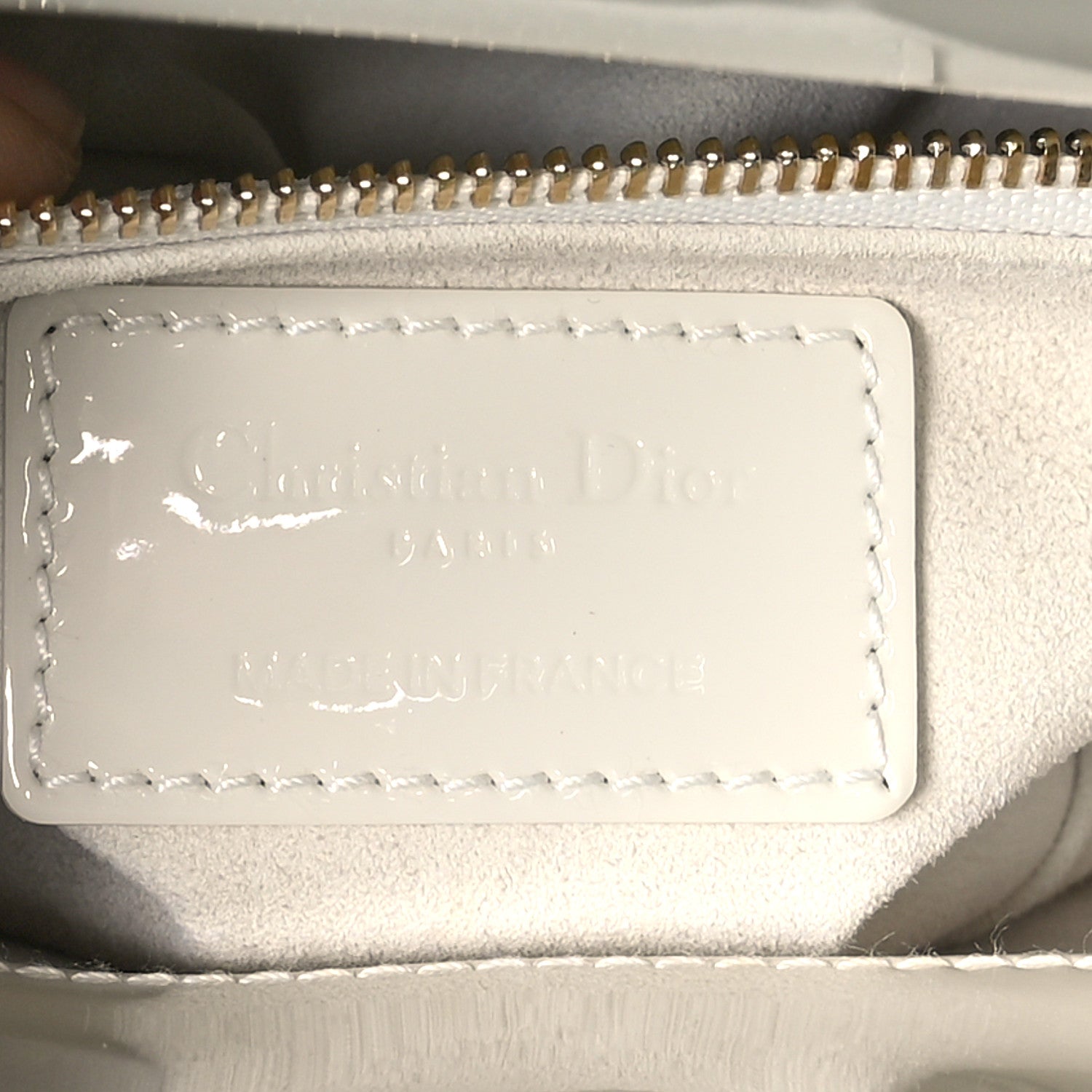 Christian Dior Patent Cannage Mini Lady Dior Latte 6 of 11