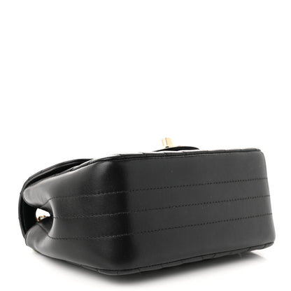 Chanel Lambskin Chevron Quilted Mini Square Flap Black 4 of 11