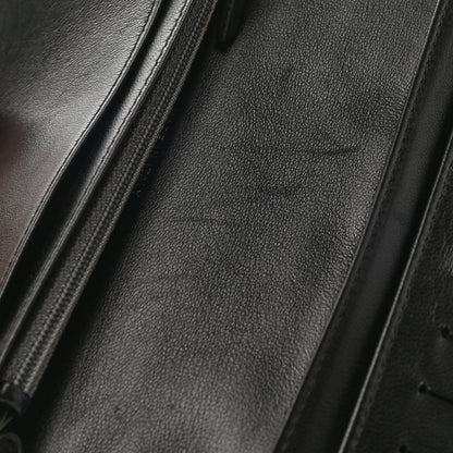 Chanel Lambskin Camellia Embossed Yen Wallet Black 9 of 10