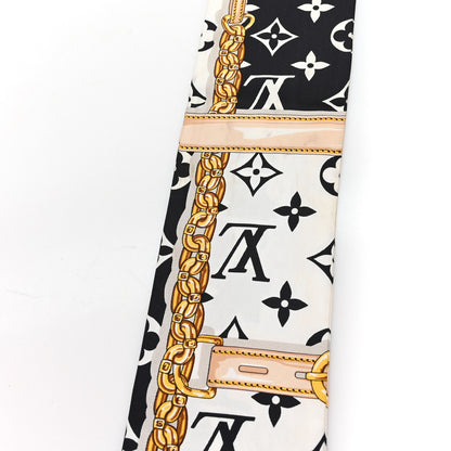 Louis Vuitton Silk Monogram Confidential Bandeau Black 3 of 3